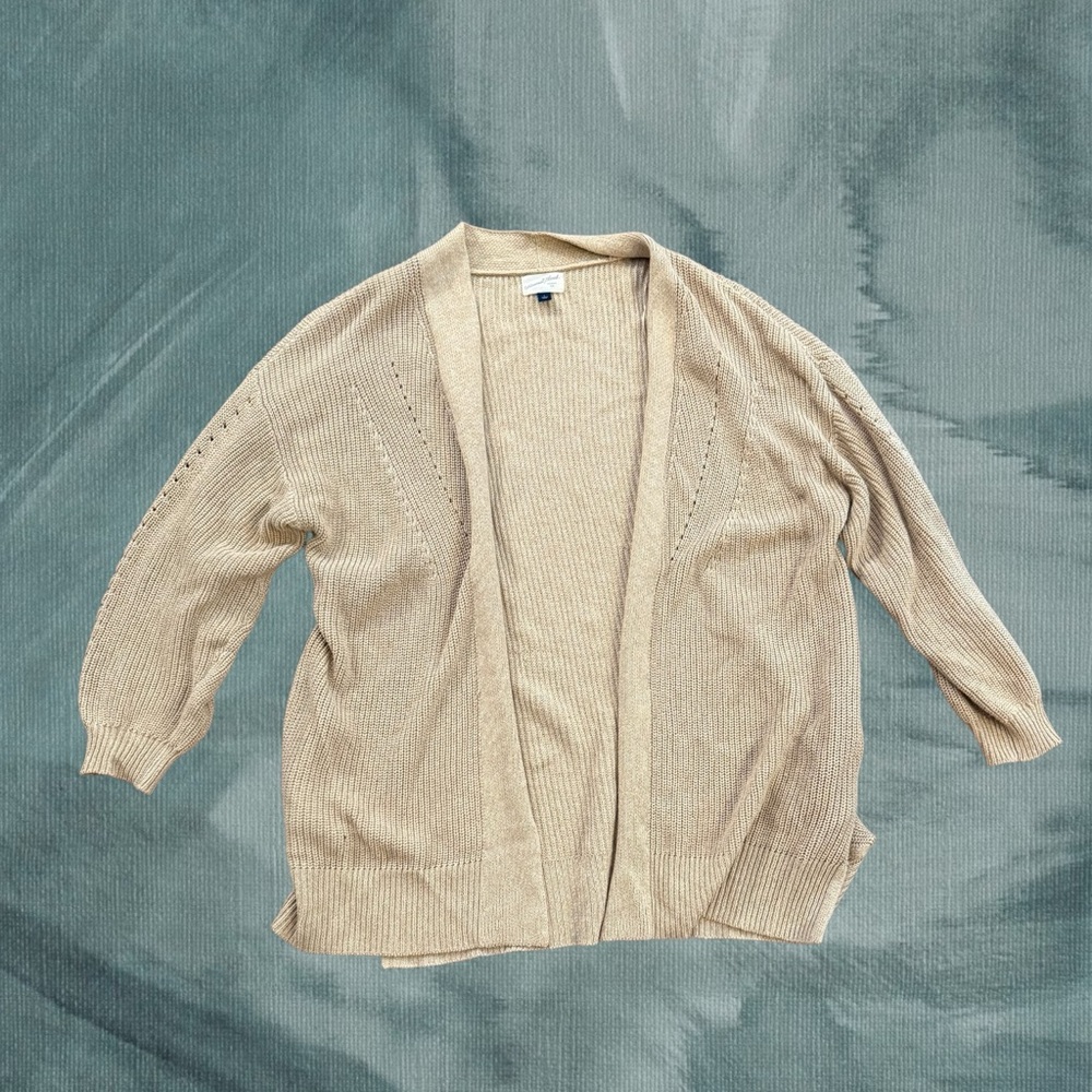 Universal Thread Women's Tan Open-Front Cardigan